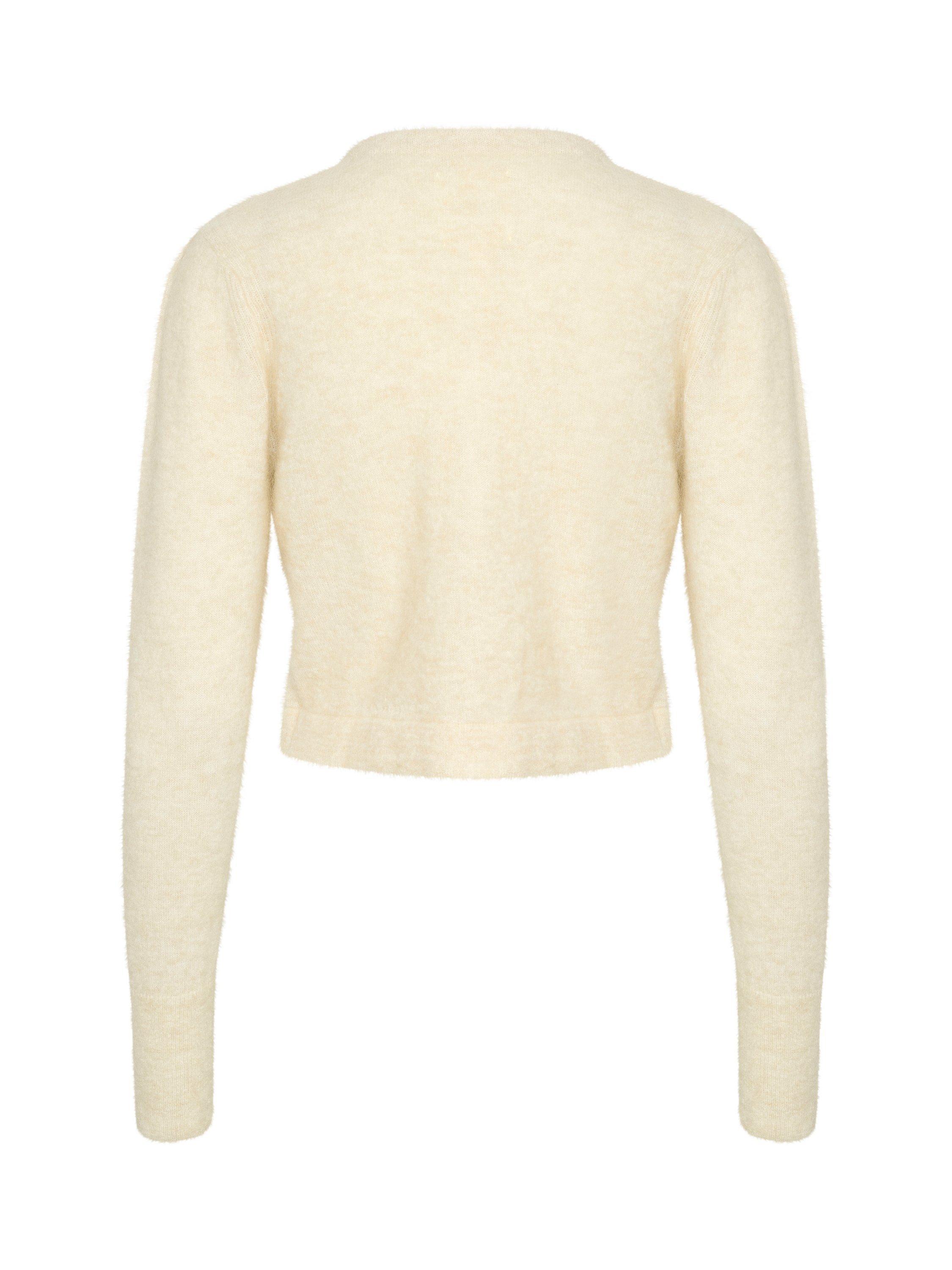Product image 6 of 6, which shows Part Two Mathilde Slim Fit Cardigan, French Oak Melange, L
