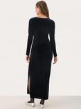 Part Two Dida Velvet Maxi Dress, Dark Navy