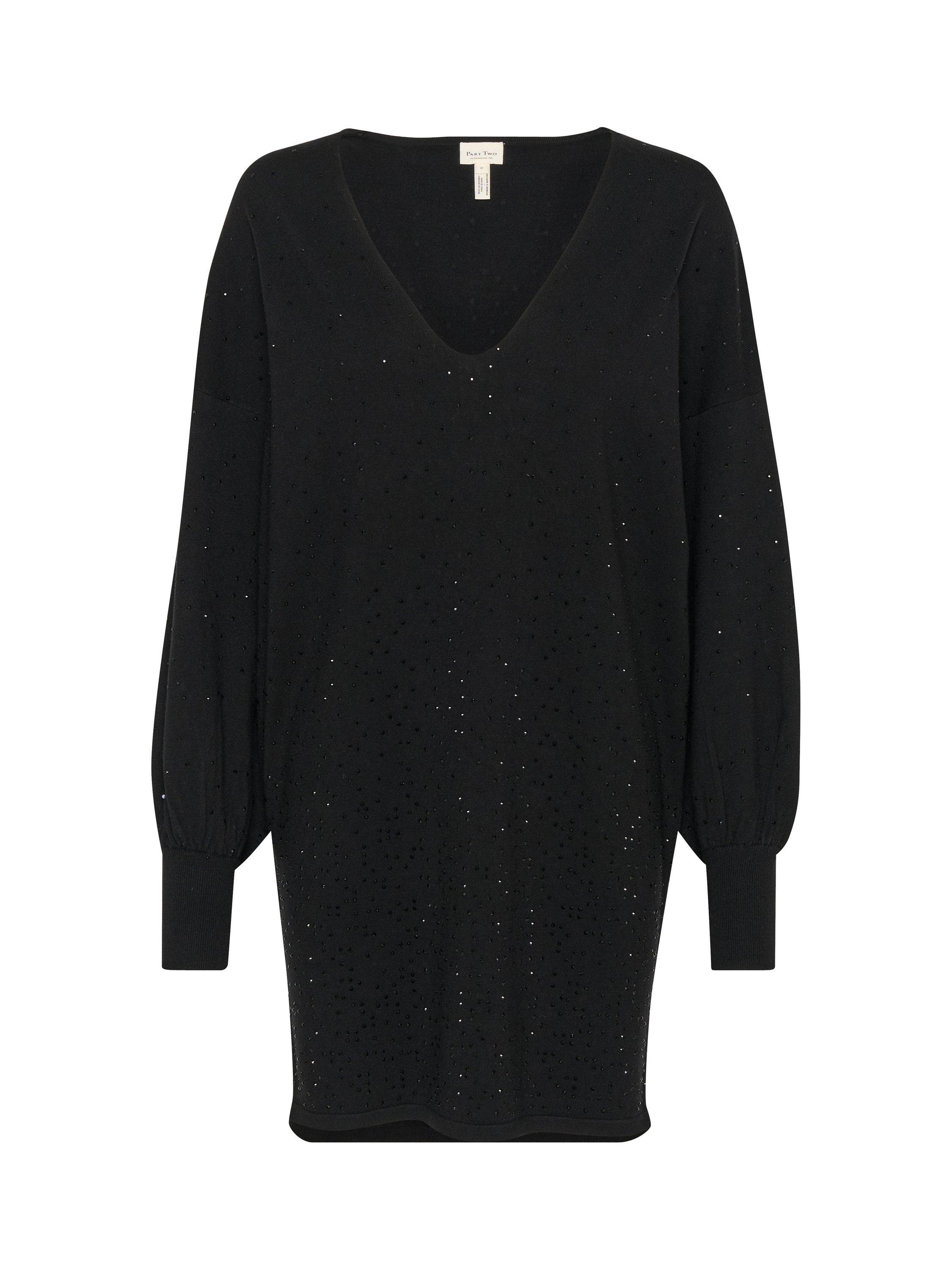 Product image 1 of 2, which shows Part Two Macey Knit Dress, Black, XL
