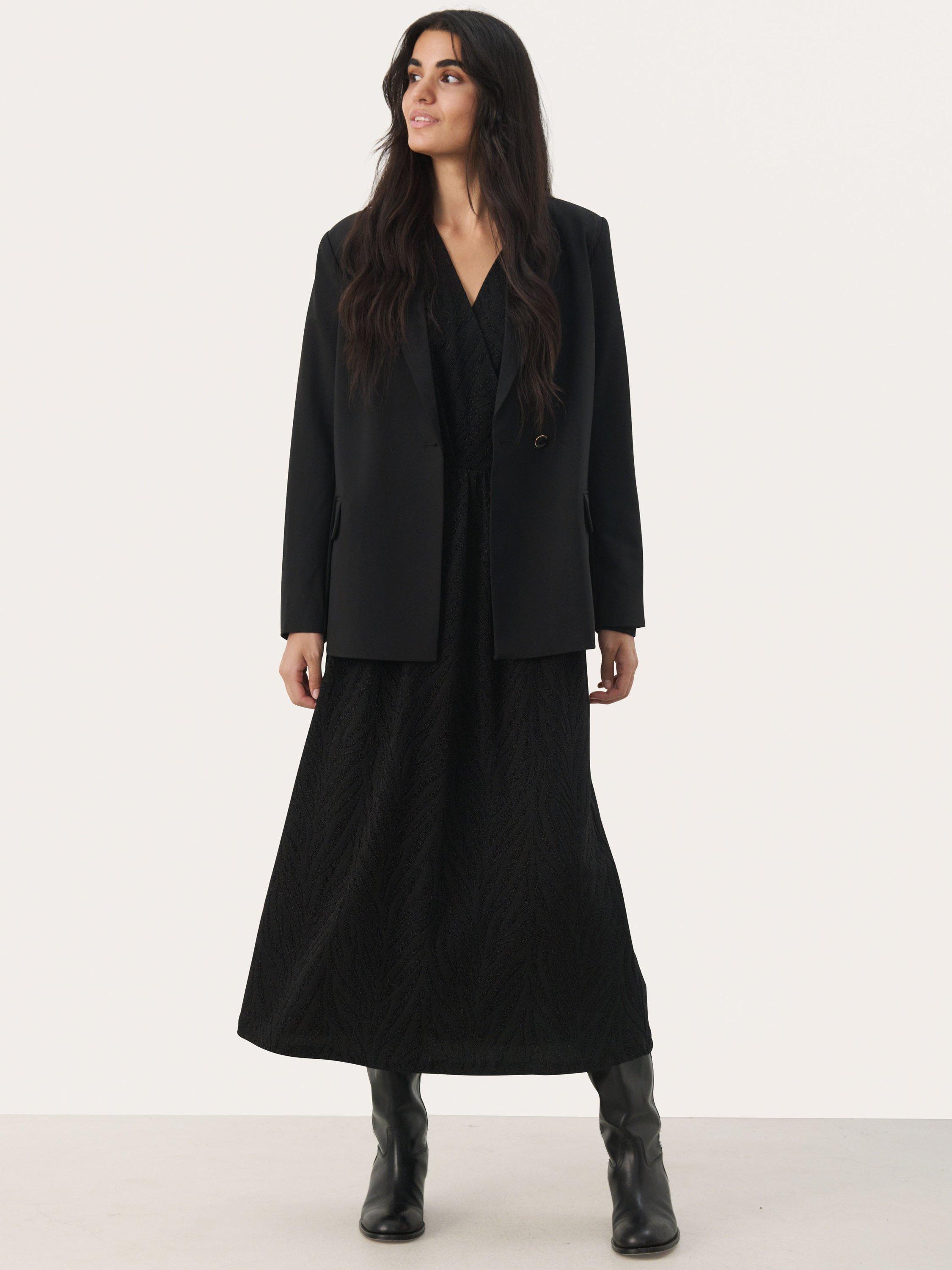 Product image 4 of 6, which shows Part Two Melua Jersey Dress, Black, M