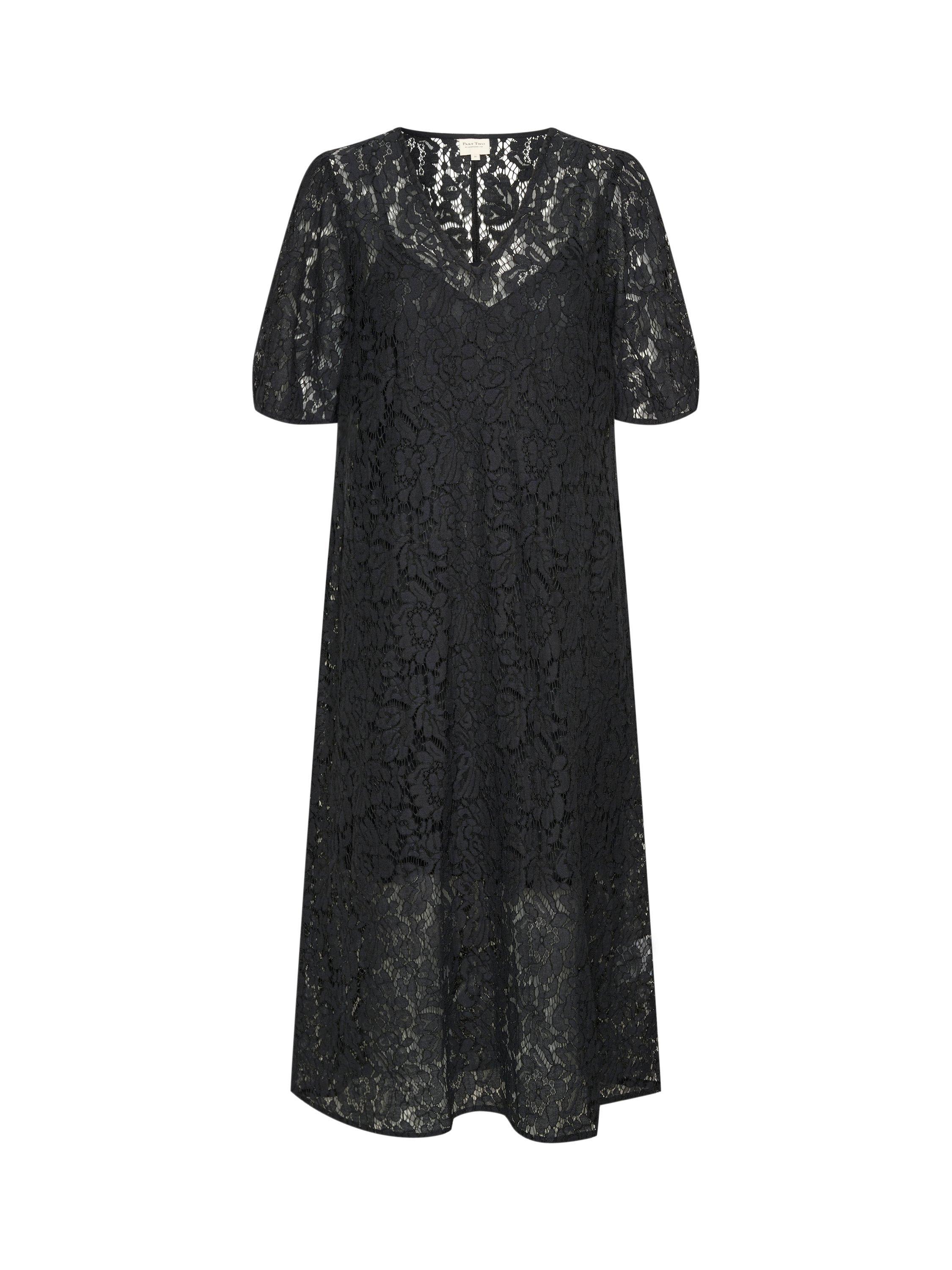 Product image 4 of 5, which shows Part Two Memia Lace Maxi Dress, Black, 10