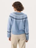 Part Two Laney Fair Isle Wool Cashmere Blend Jumper, Blue/Multi