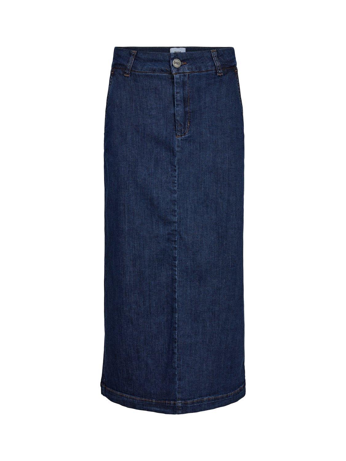 Product image 6 of 7, which shows Numph Amber Denim Skirt, Dark Blue, 38