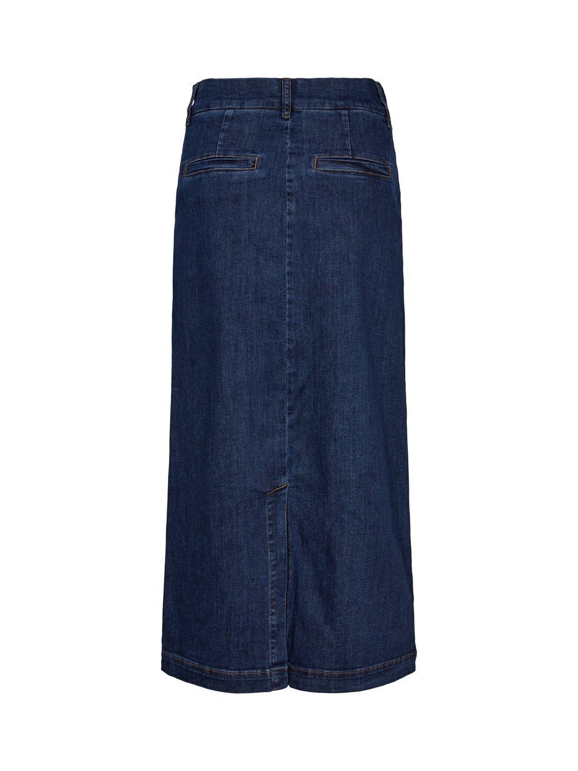 Product image 7 of 7, which shows Numph Amber Denim Skirt, Dark Blue, 38