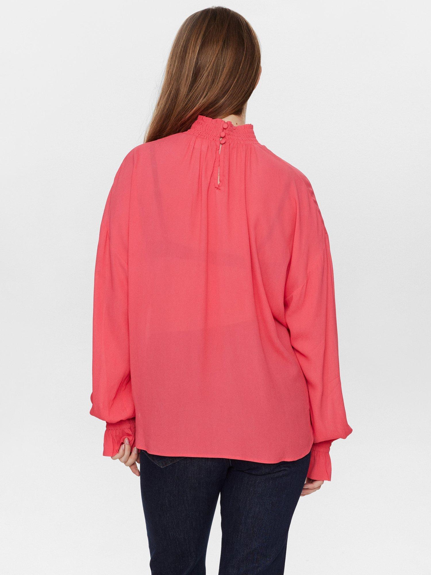 Product image 2 of 7, which shows Numph Nudaria Long Sleeve Shirt, Pink, 34