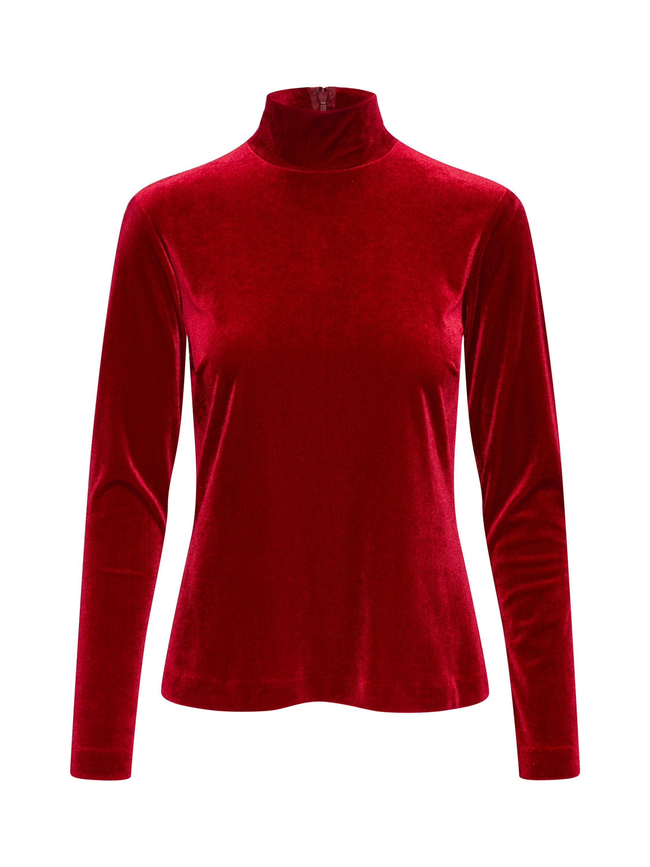 Product image 5 of 6, which shows Part Two Mone Roll Neck Jumper, Rhythmic Red, XS