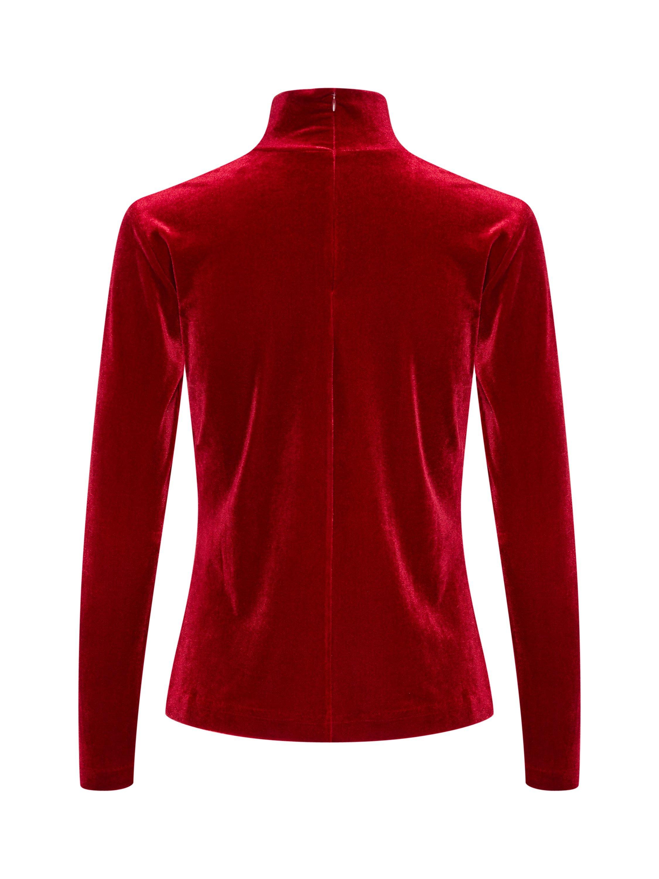 Product image 6 of 6, which shows Part Two Mone Roll Neck Jumper, Rhythmic Red, XS
