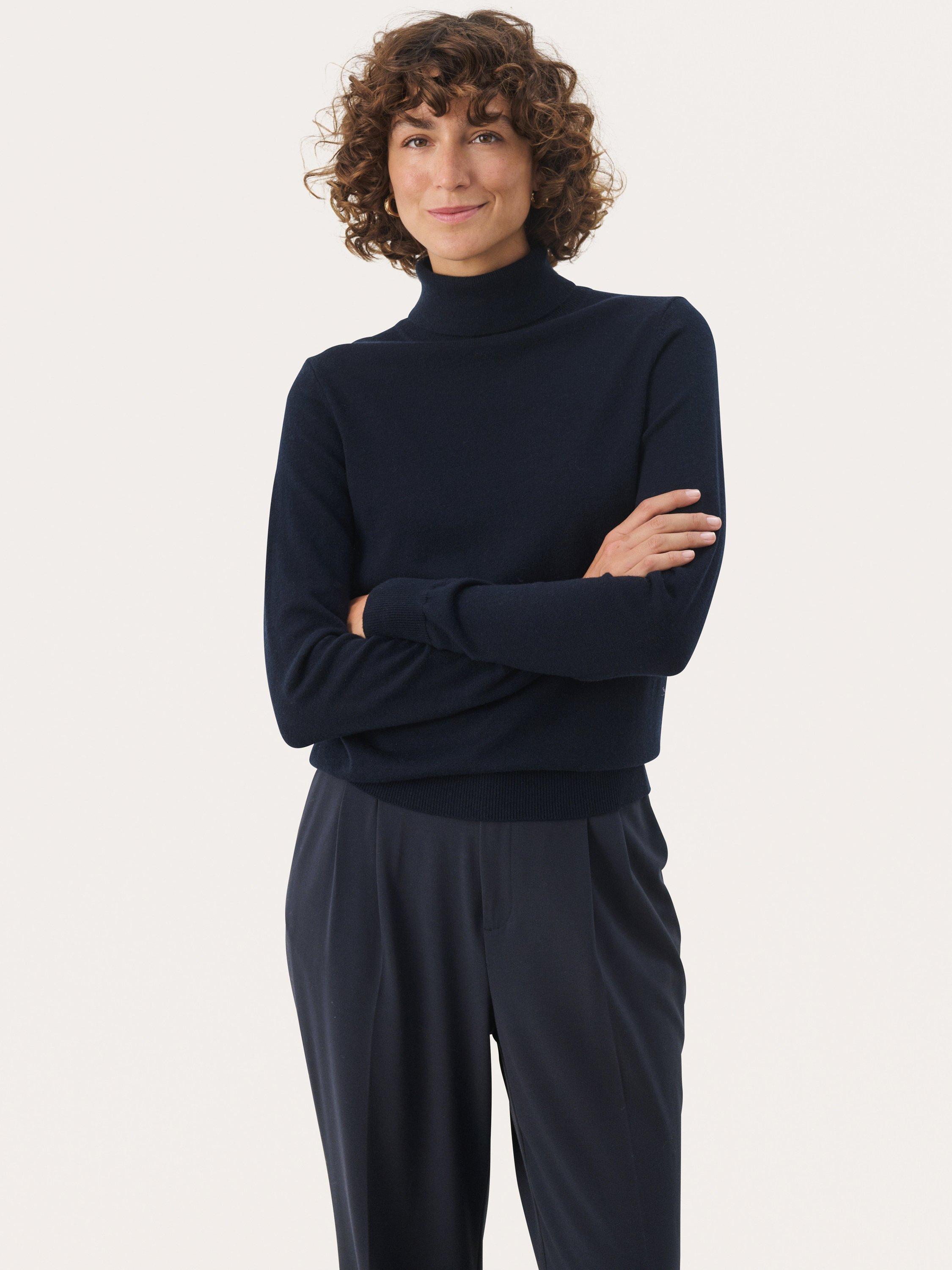 Product image 1 of 6, which shows Part Two Riahs Slim Fit Wool Rich Jumper, Night Sky, M