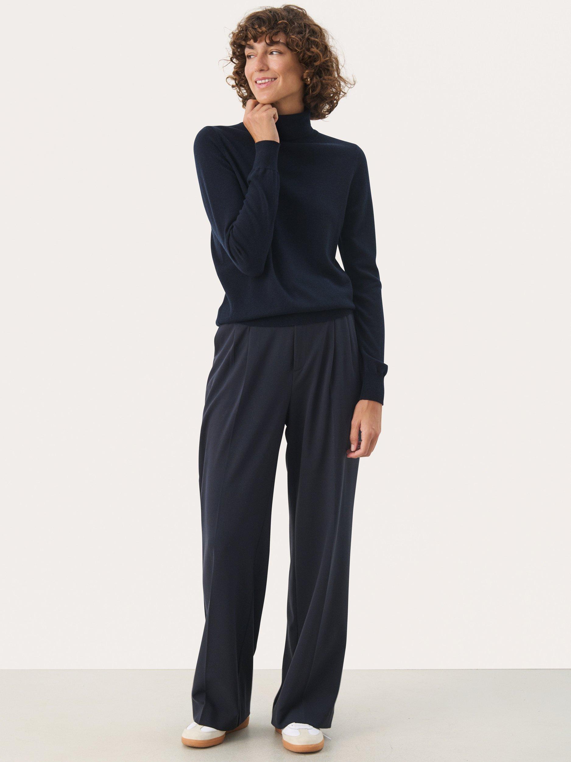 Product image 3 of 6, which shows Part Two Riahs Slim Fit Wool Rich Jumper, Night Sky, M