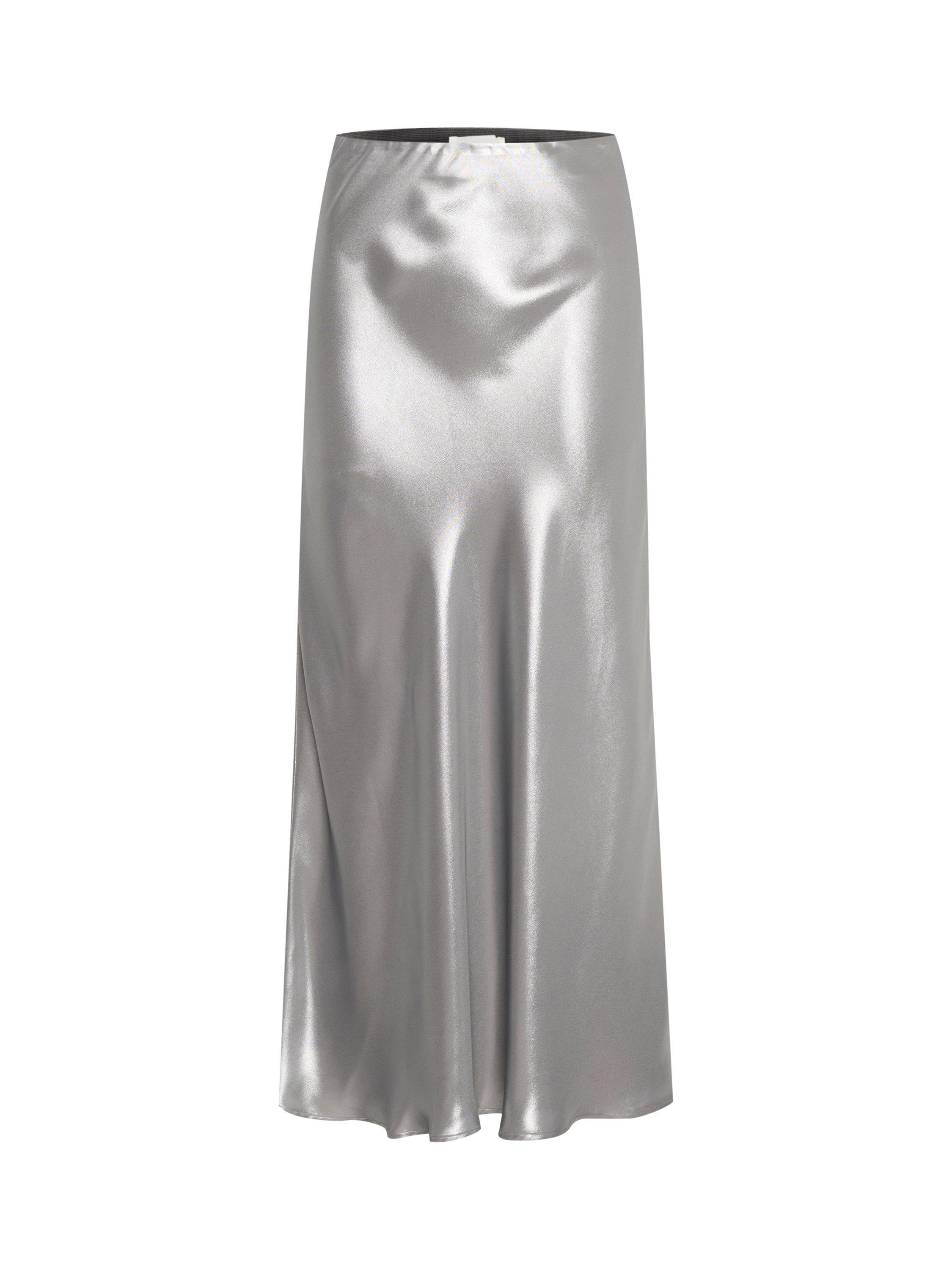 Part Two Laurinas Midi Skirt, Silver