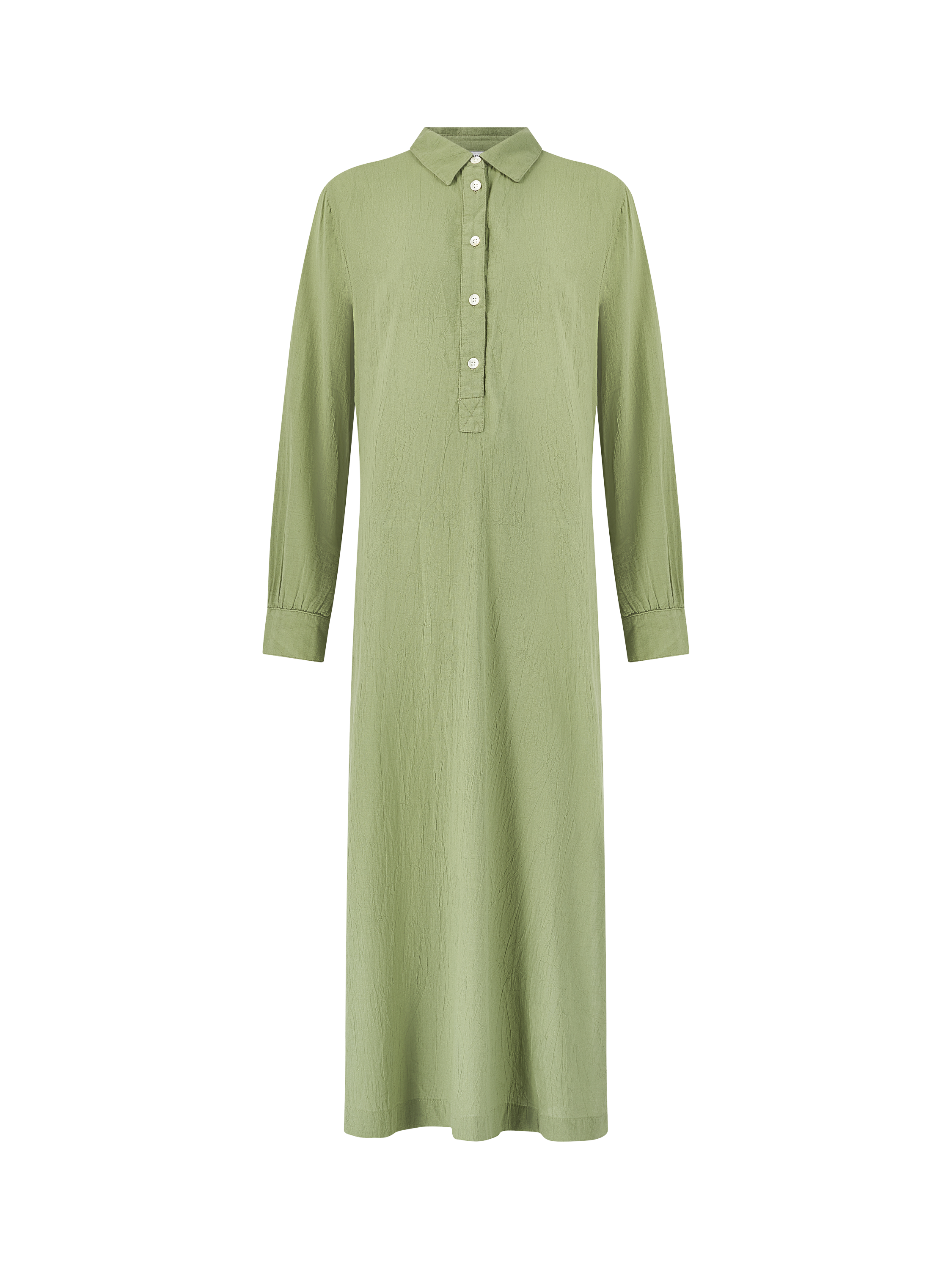Product image 5 of 5, which shows Nudea Organic Cotton Maxi Nightshirt, Olive Green, XS