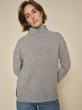 MOS MOSH Aima Cashmere Rich Jumper, Grey