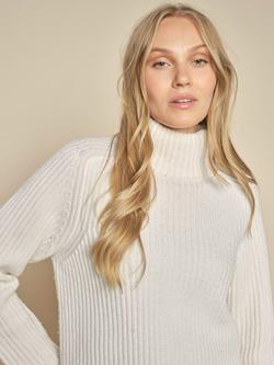 MOS MOSH Thyra Pure Wool Jumper - view 2, Ecru