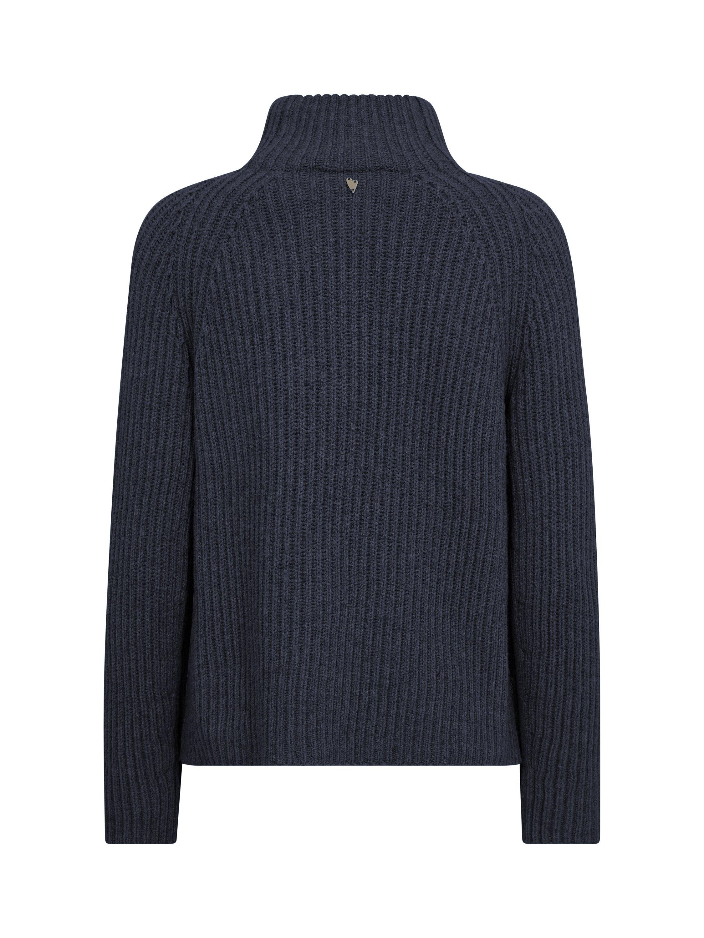 Product image 3 of 3, which shows MOS MOSH Thyra Pure Wool Jumper, Salute Navy, XS