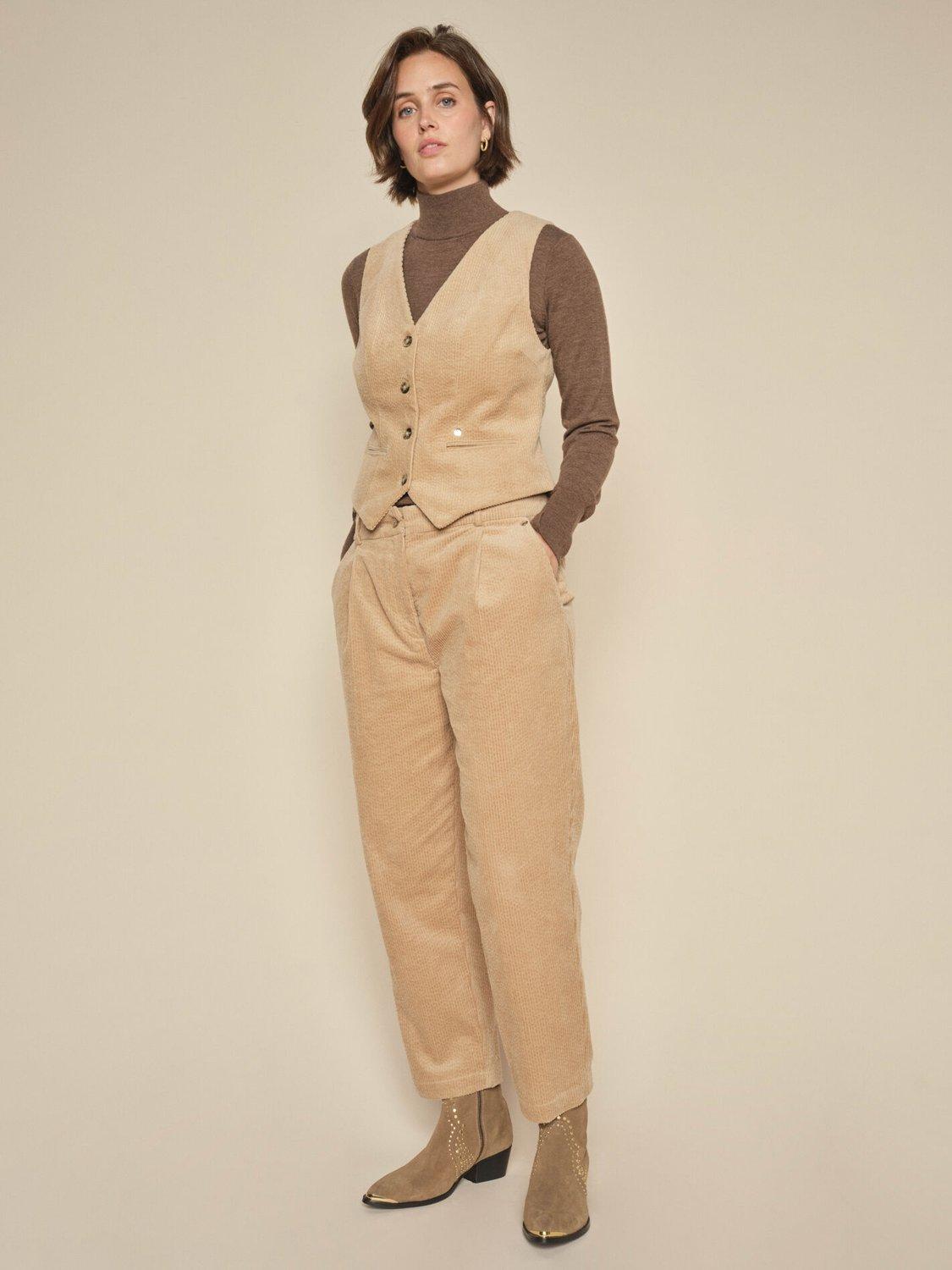 MOS MOSH Fabina Joana Corduroy Trousers, Tannin
