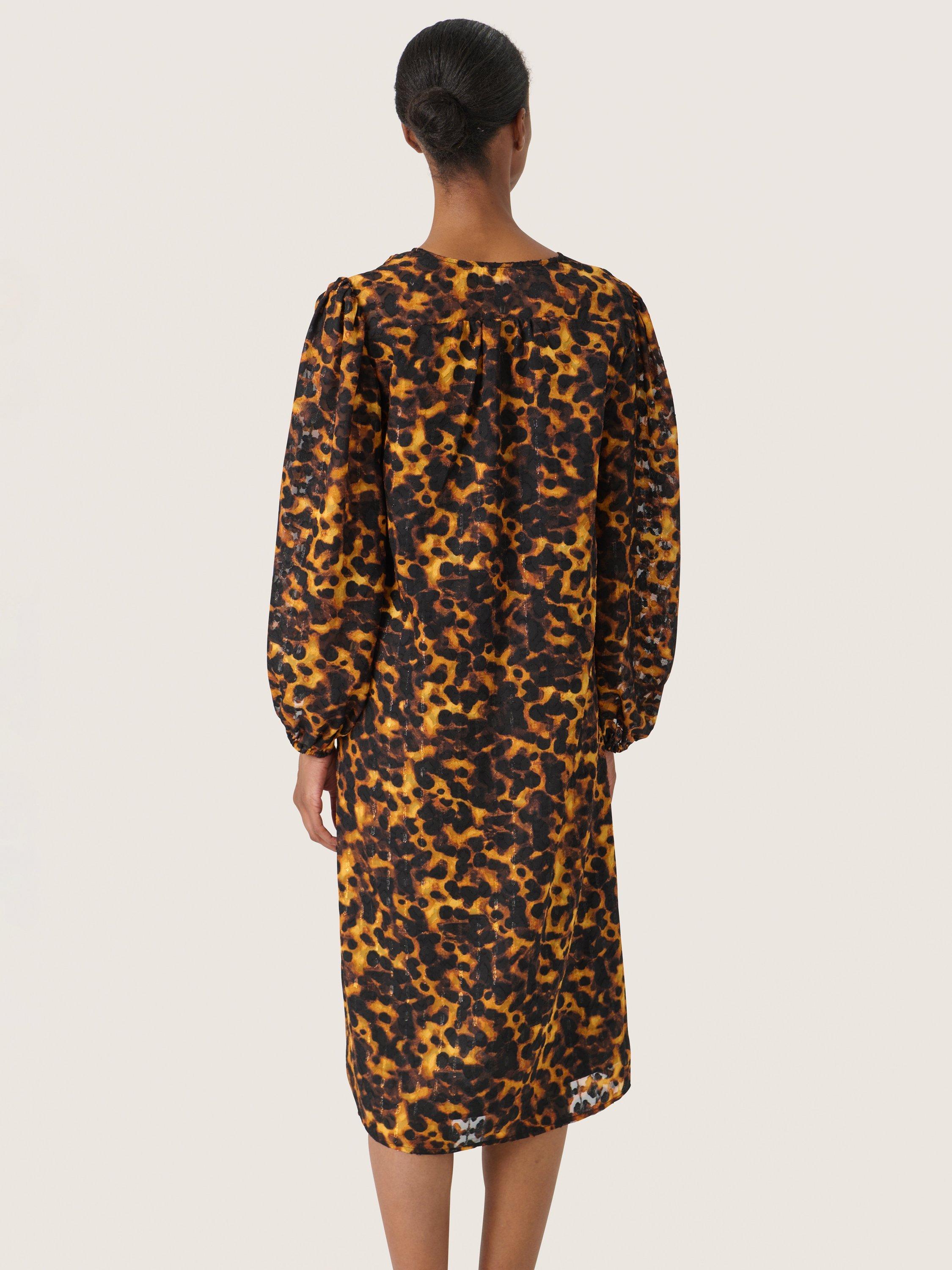 Product image 2 of 6, which shows Soaked In Luxury Gunvy Animal Dress, Multi, XS