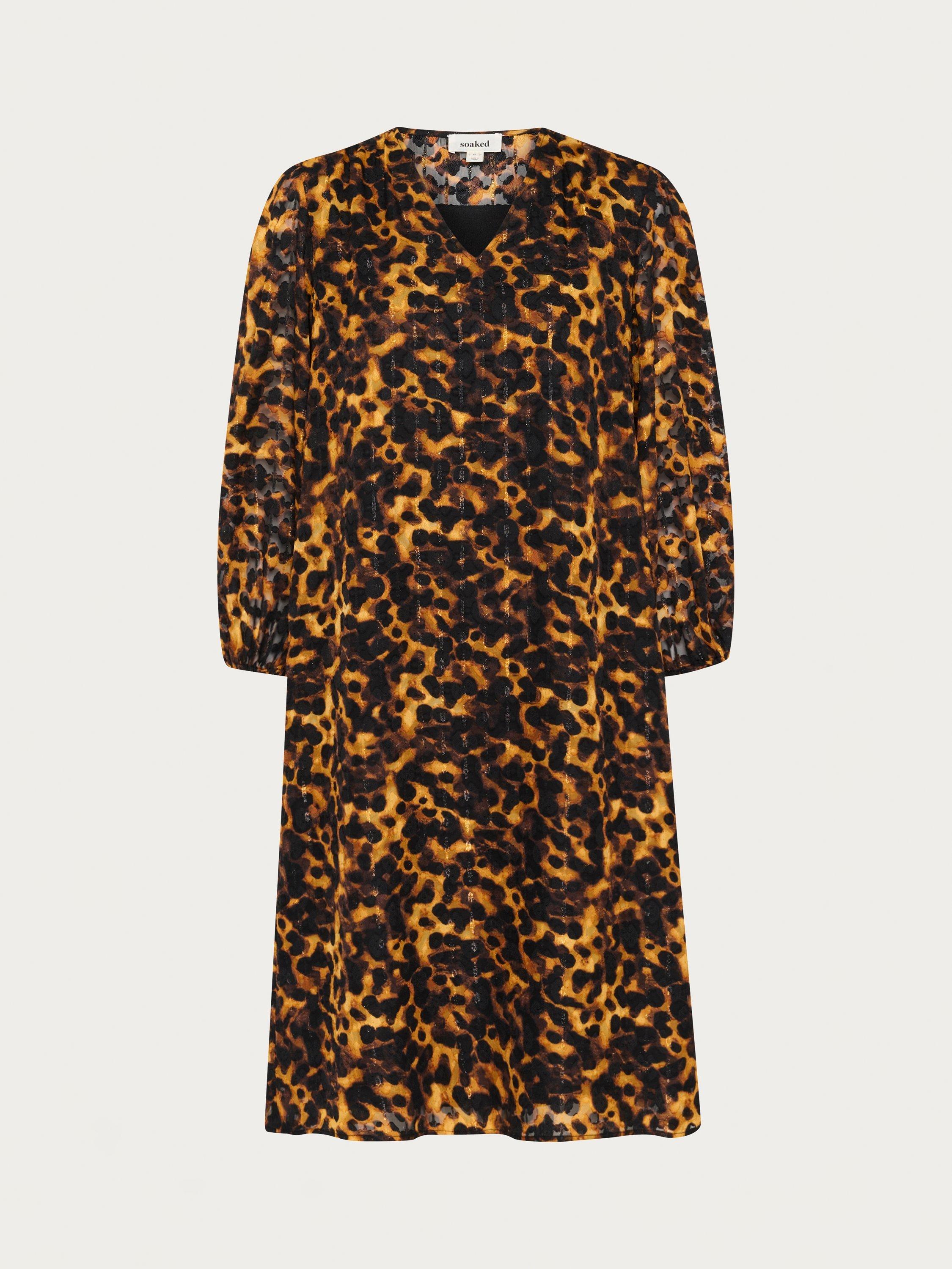 Product image 5 of 6, which shows Soaked In Luxury Gunvy Animal Dress, Multi, XS