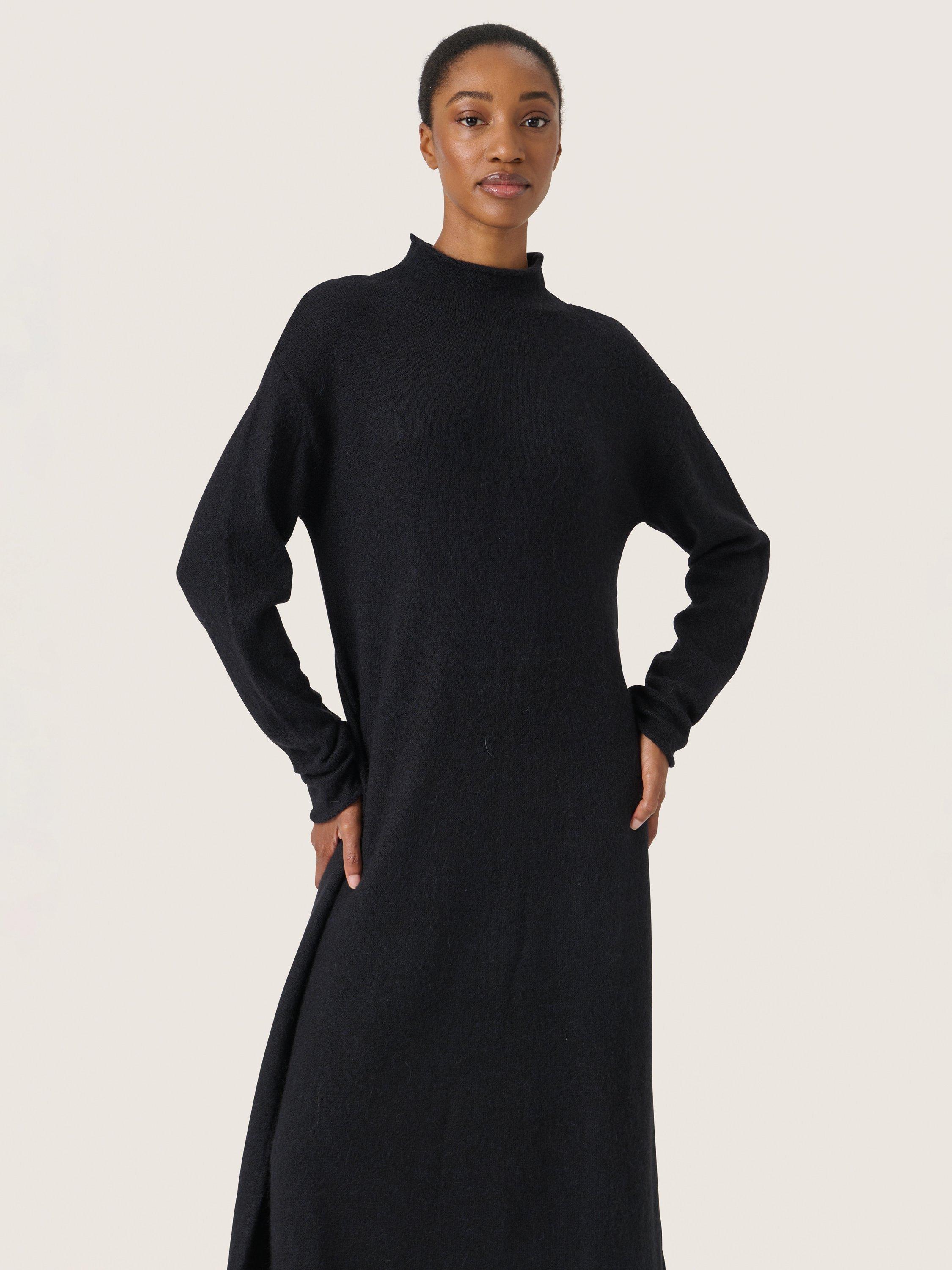 Product image 2 of 3, which shows Soaked In Luxury Miya Jumper Dress, Black, XS