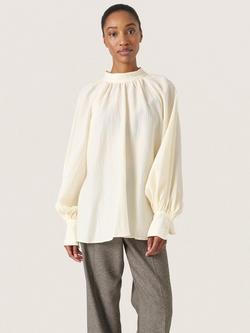 Soaked In Luxury Natalja High Neck Top, Whisper White, Whisper White