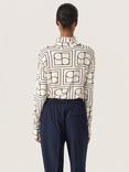 Soaked In Luxury Hanadi Print Roll Neck Top