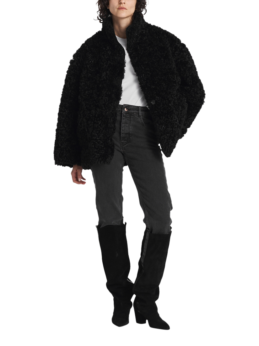 Twist Tango Mia Faux Fur Reversible Coat Black