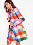 Boden Lincoln Wool Bleck Check Coat, Multi