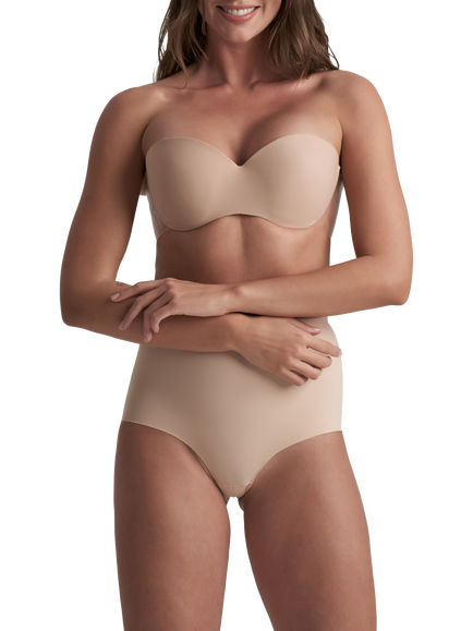 Bye Bra Glam Strapless and Backless Bra, Beige