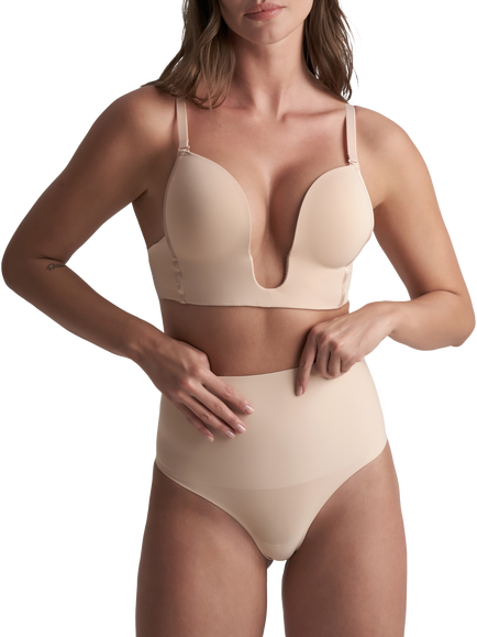Bye Bra Ultimate Deep Plunge Bra, Beige