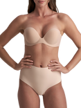 Bye Bra Low Back Mid Waist Thong, Beige