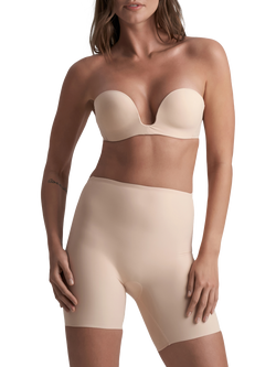 Bye Bra Low Back Mid Waist Short Knickers, Beige