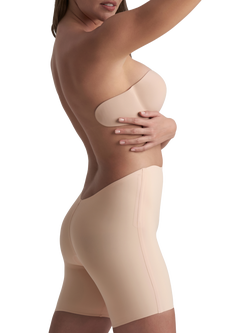 Bye Bra Low Back Mid Waist Short Knickers - view 2, Beige