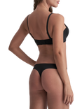 Bye Bra Period Low Flow Thong, Black