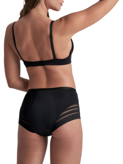 Bye Bra Period Medium Flow Lace Hipster Knickers, Black - view 2, Black