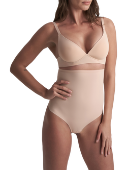 Bye Bra Sculpting High Waist Thong, Beige