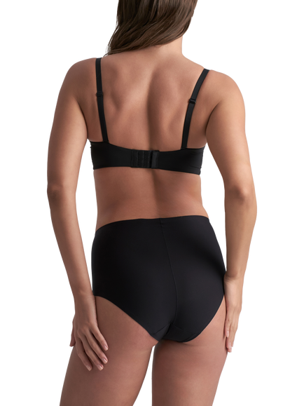 Bye Bra Uni Stretch High Waist Brief - view 2, Black