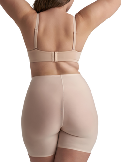 Bye Bra Uni Stretch High Waist Shorts - view 2, Beige