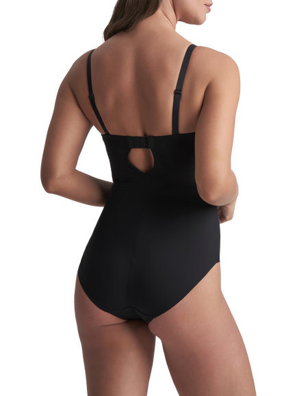 Bye Bra Sculpting Padded Wire Bodysuit - view 2, Black