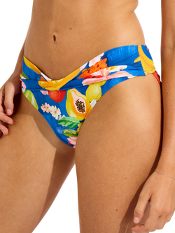 Seafolly Tropique Hipster Bikini Bottoms, Azure, Azure