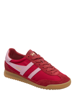 Gola Tornado Trainers, Red/Pink - view 2, Red/Pink