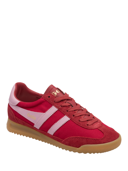 Gola Tornado Trainers, Red/Pink - view 2, Red/Pink