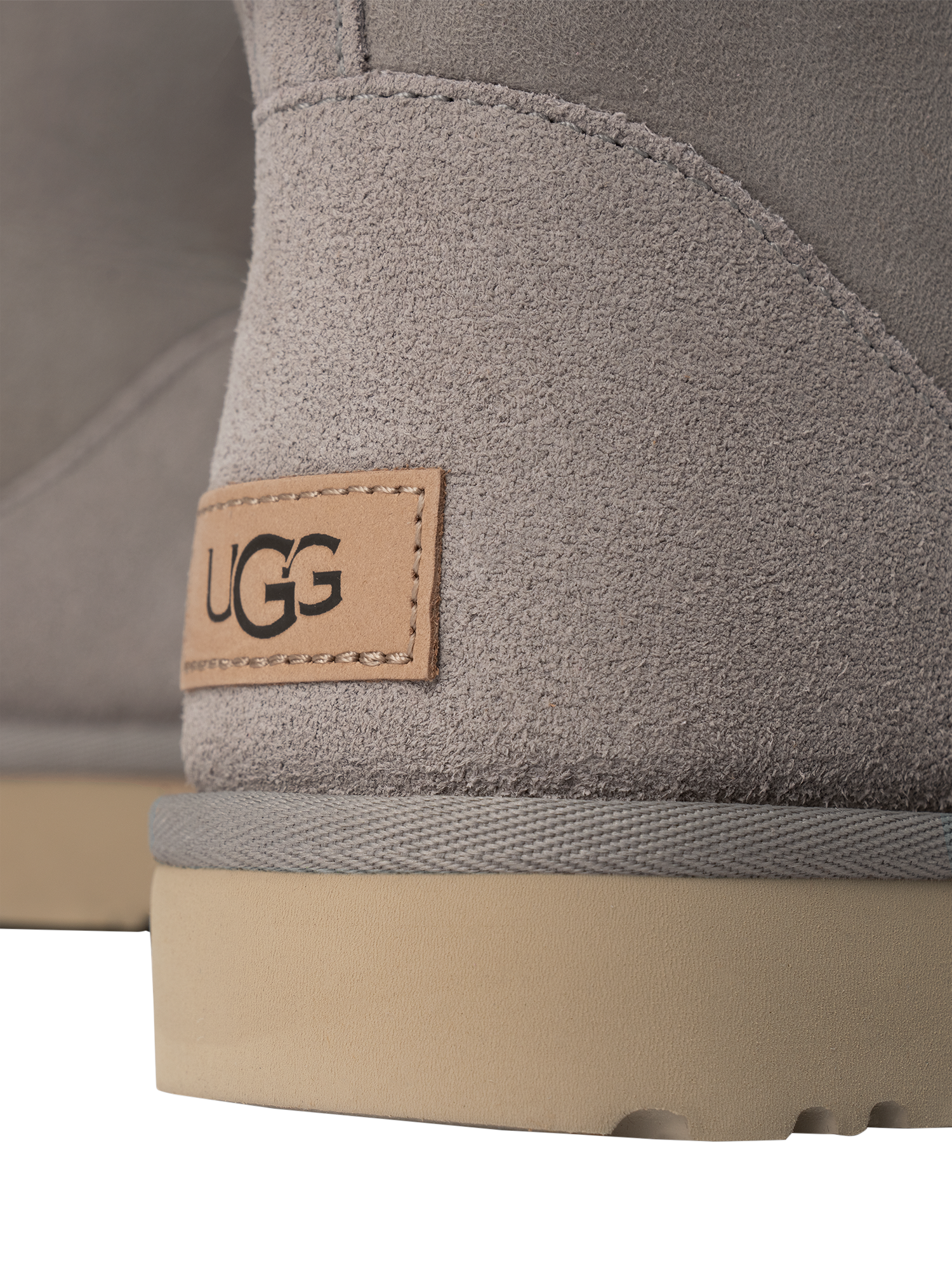 Product image 4 of 4, which shows UGG Classic Mini II Short Sheepskin Boots, Grey, 4