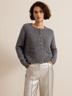 Phase Eight Eden Sequin Jacket, Grey, Grey