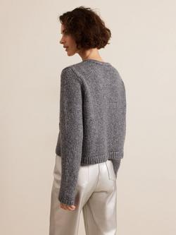 Phase Eight Eden Sequin Jacket, Grey - view 2, Grey