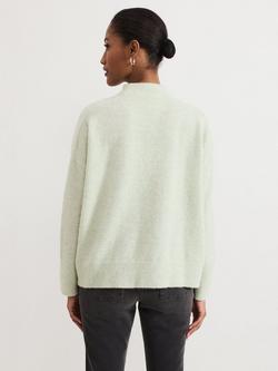 Phase Eight Jordan Wool Rich Jumper - view 2, Pale Green