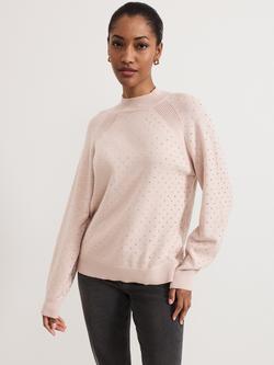 Phase Eight Tala Stud Jumper, Pink, Pink