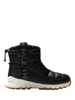 The North Face Women's ThermoBall Lace Up Winter Boots, Black/White, Black/ White