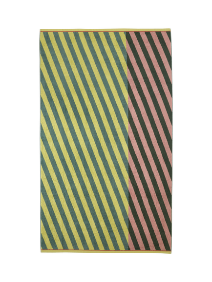 Mapoésie Diagonal Towels, Yellow