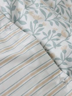 John Lewis Eloise Reversible Duvet Cover Set - view 2, Blue/Multi