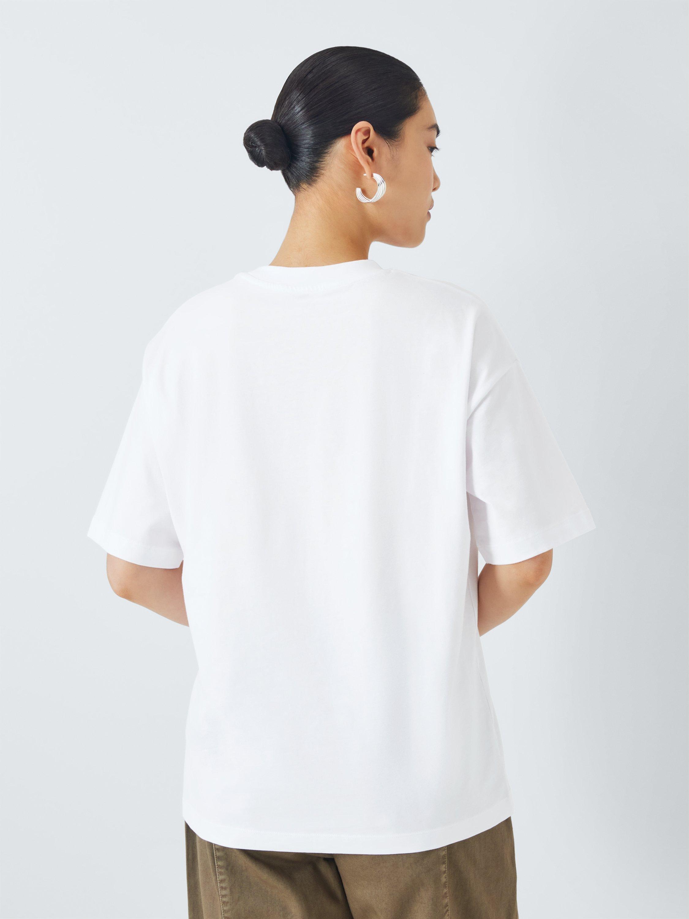 Product image 2 of 6, which shows John Lewis ANYDAY X GOODIE WORKS Wellness Graphic T-Shirt, Green Multi, XS