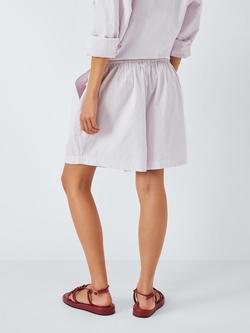 John Lewis ANYDAY Stripe Boxer Shorts, Pink Stripe - view 2, Pink Stripe